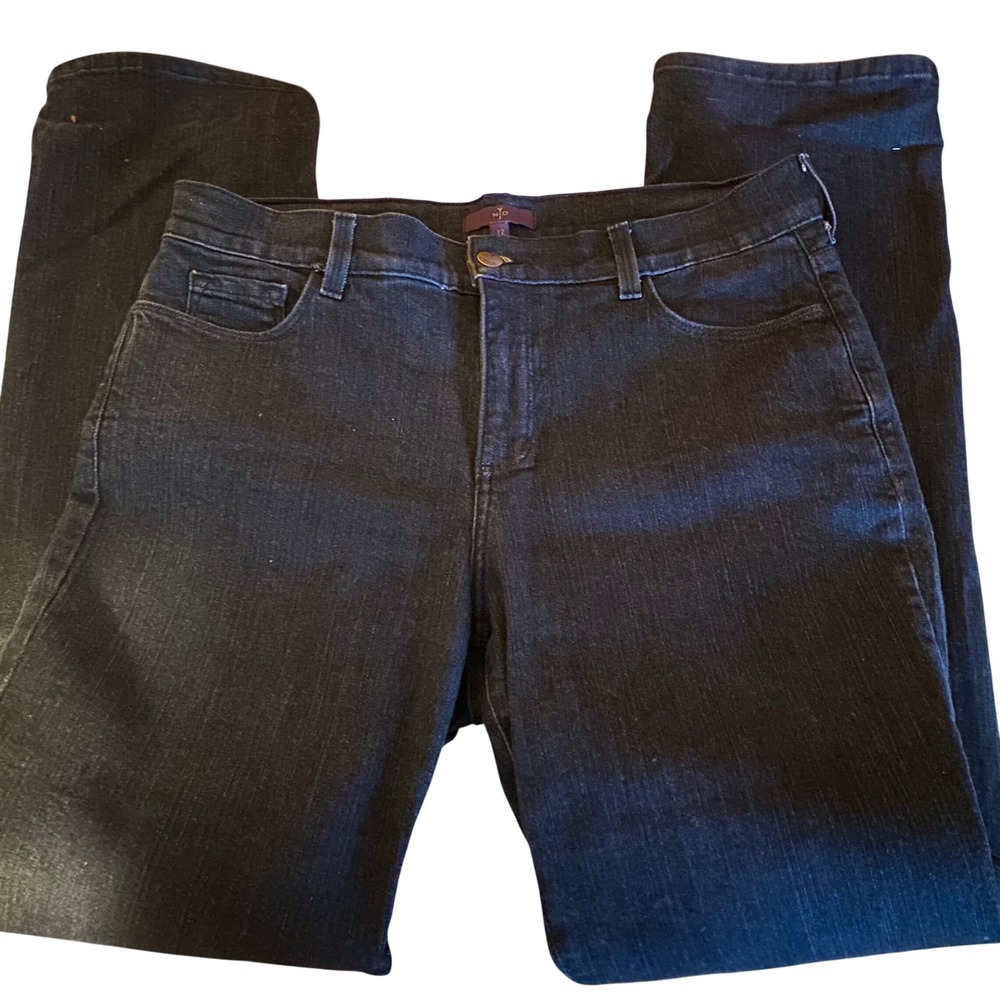 NYDJ Not Your Daughters Jeans 12 Marilyn straight Leg Stretch Dark Denim 731T